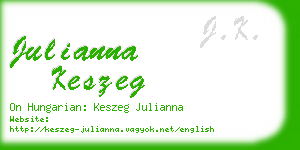 julianna keszeg business card